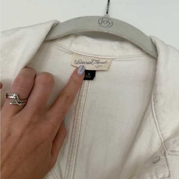 Universal Thread White Button-Up Shirt - Picture 3 of 3